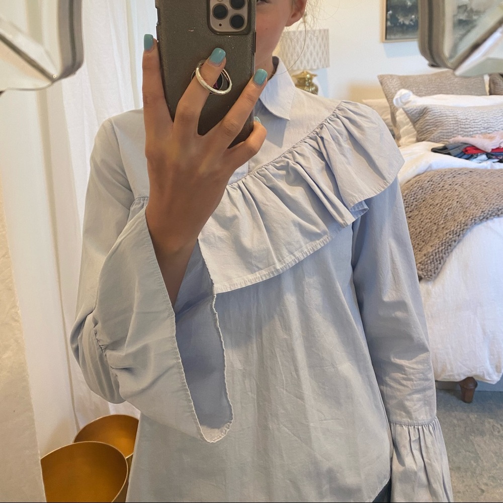 Nordstrom Ruffle Blouse - Picture 2 of 4